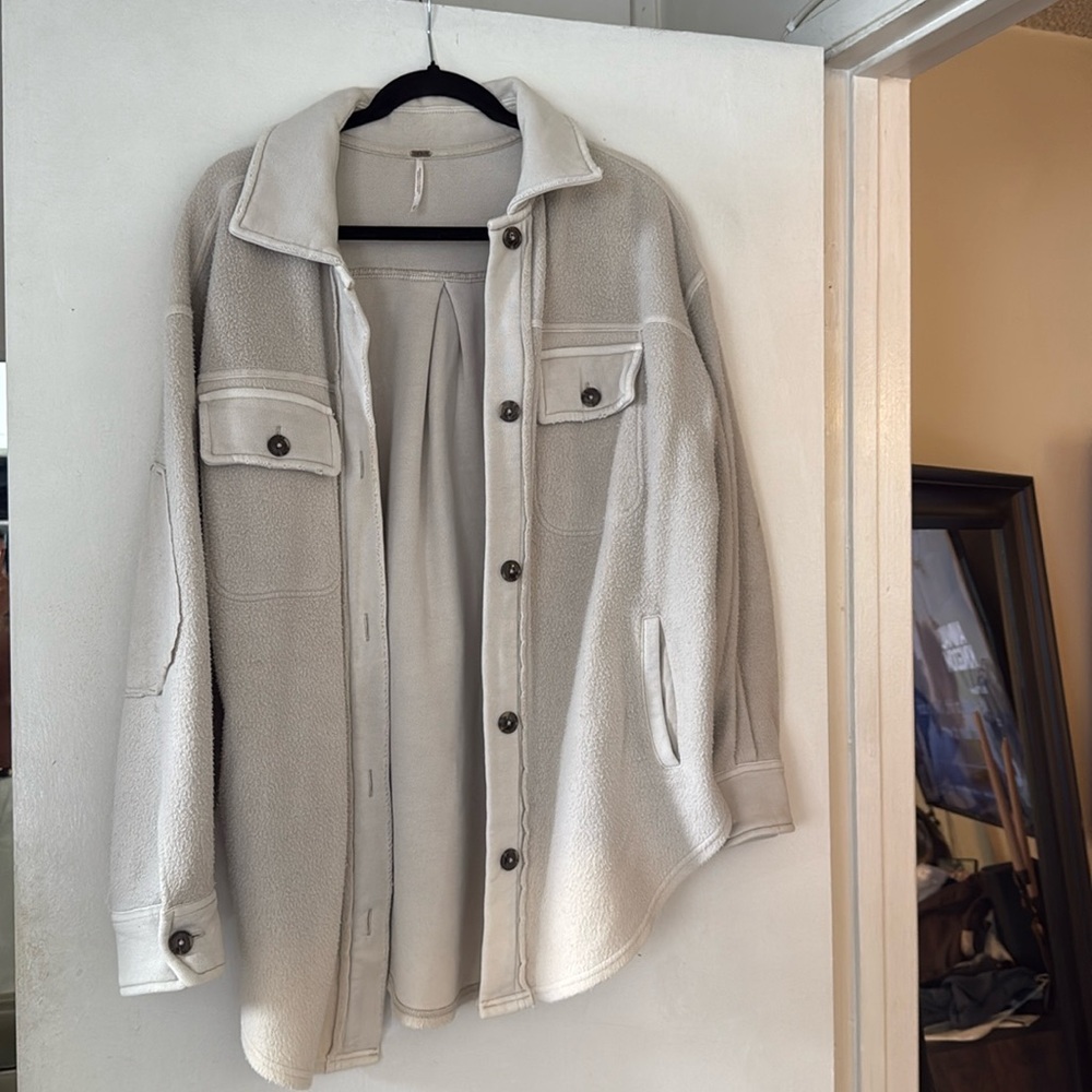 Free People Ruby Jacket in Stone XS
